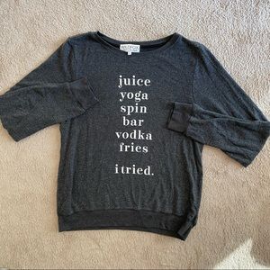 Wildfox Baggy Beach Jumper sweatshirt size L VGUC